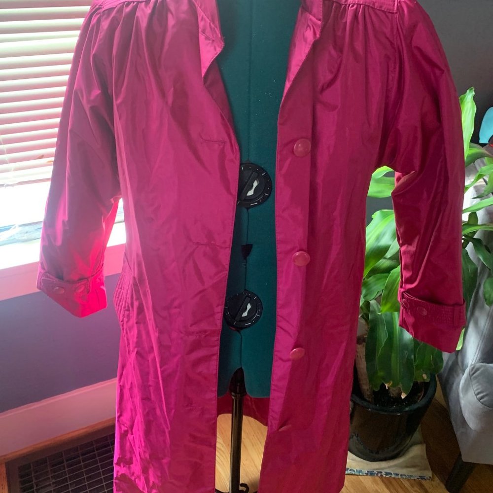 1980s Windsor Bay Pink Nylon Insulated 3 Season Coat